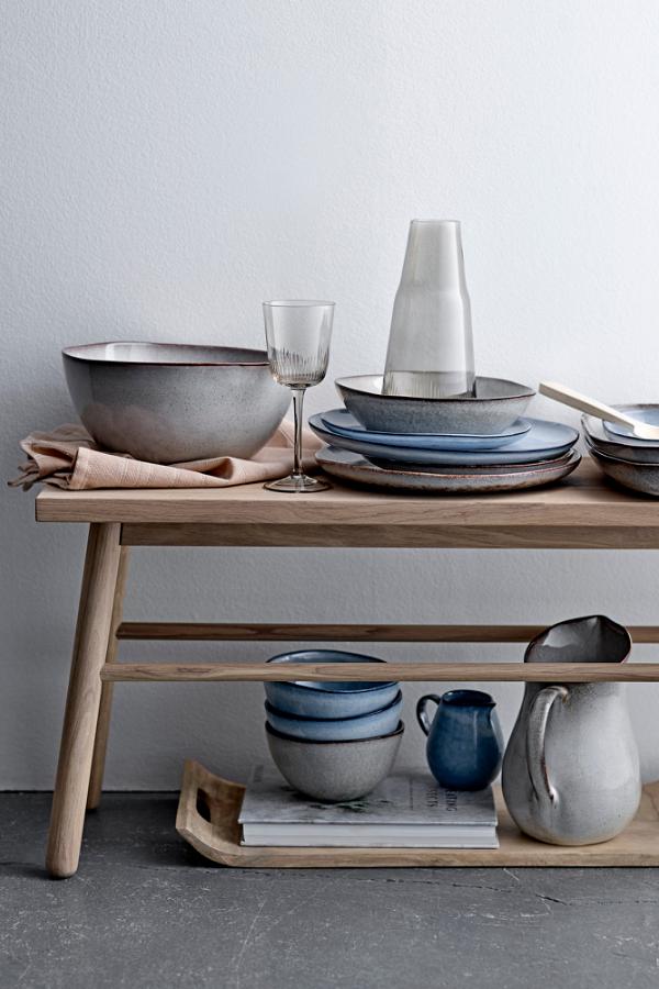 Bloomingville Sandrine Skål, Blå, Stengods D15xH8 cm, 6-pack