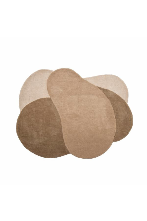 Bloomingville Denton Matta, Brun, Ull L140xB110 cm