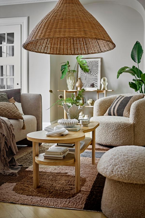 Bloomingville Zofia Matta, Brun, Bomull L200xB140 cm