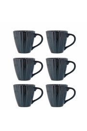 Bloomingville Latinakopp, Multipack, Blå, Stengods D8,5xH8,5 cm, Set om 6