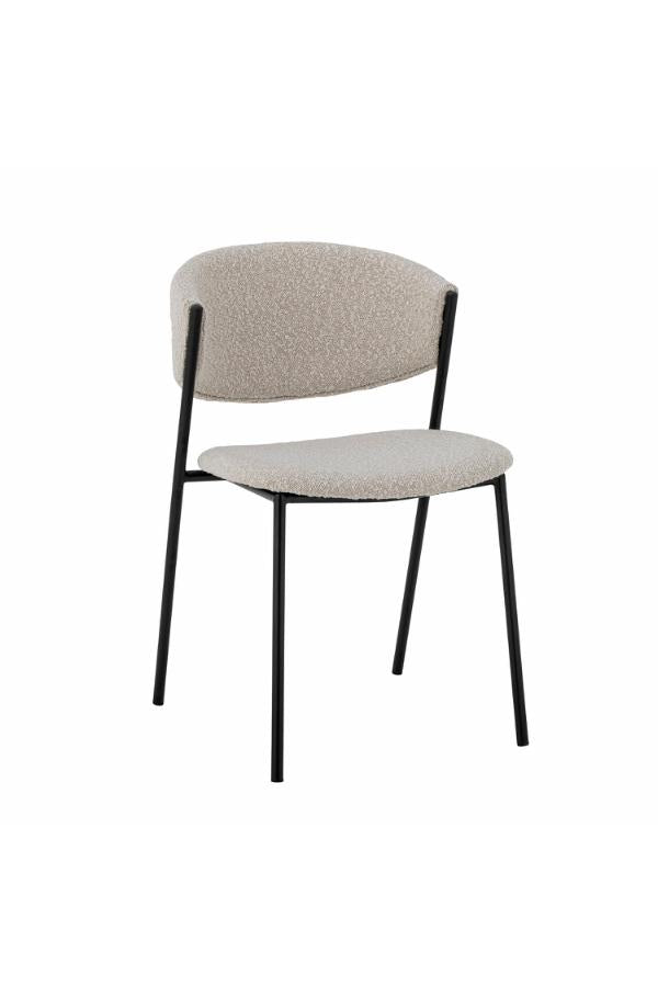 Bloomingville, Marlo Matstol, Vit, Polyester L49xH79xB54 cm, 2-pack