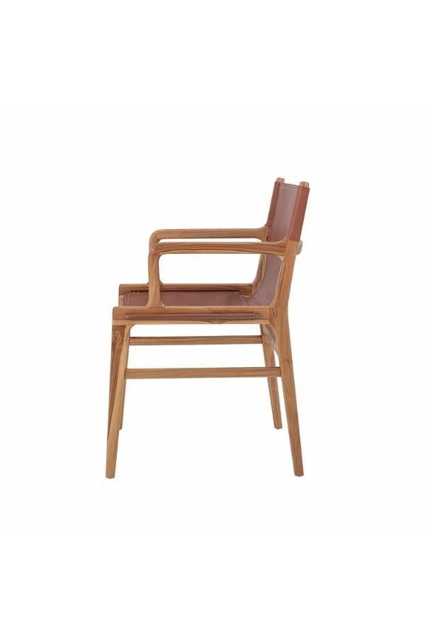 Bloomingville Ollie Lounge Chair, Brun, Läder L55xH84xB60 cm