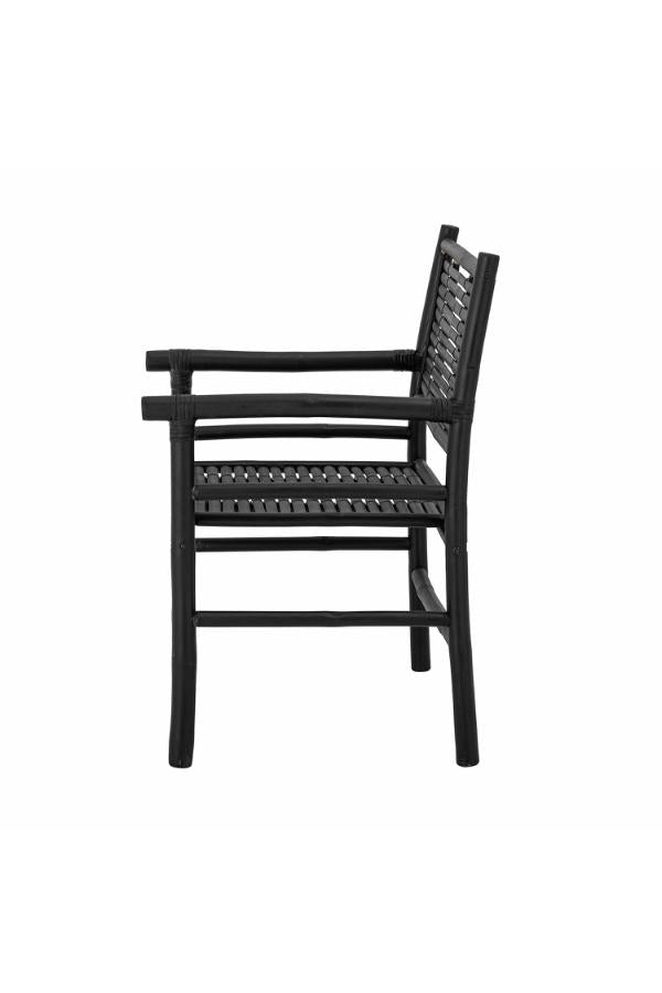 Bloomingville Coen Loungefåtölj, 2-pack, Svart, Bambu L53xH84xB63 cm
