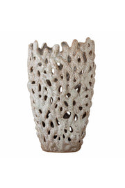 Bloomingville Eunice Deco Vas, Vit, Stengods D22,5xH37 cm