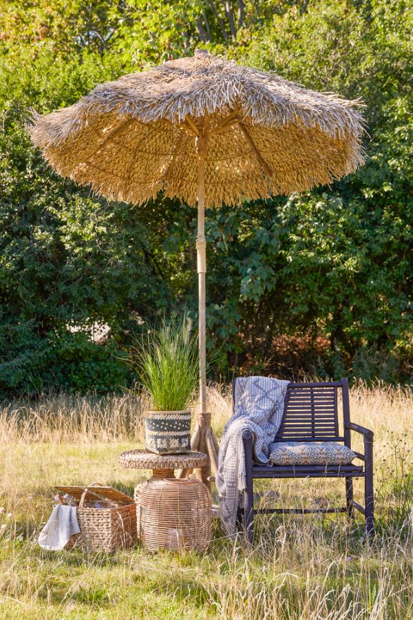 Bloomingville Camo Sidobord, Natur, Vattenhyacint D46xH46 cm