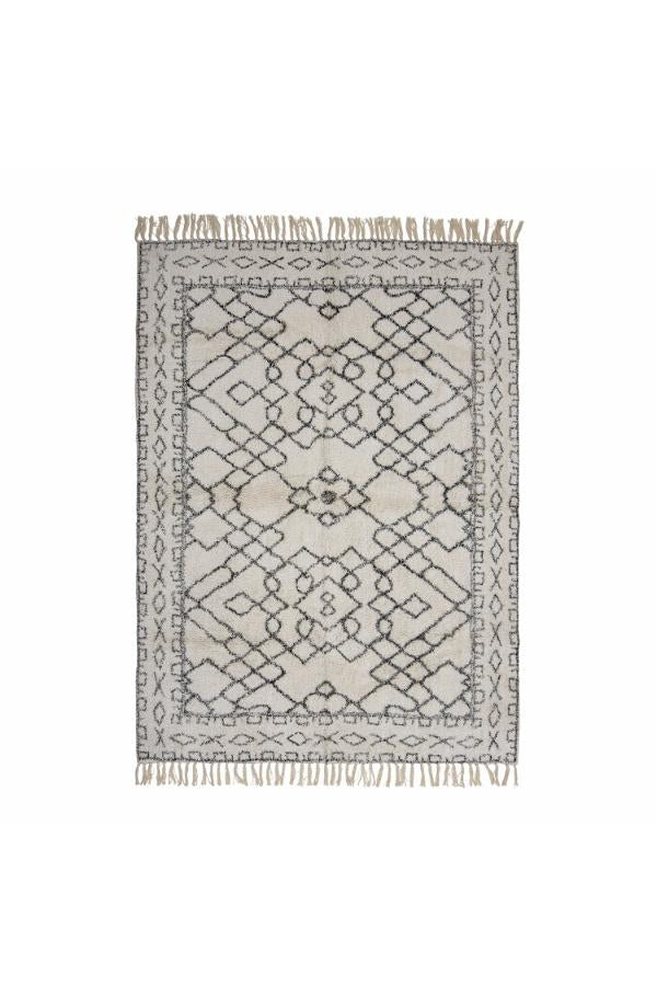 Bloomingville Jaqueline Matta, Vit, Bomull L200xB140 cm