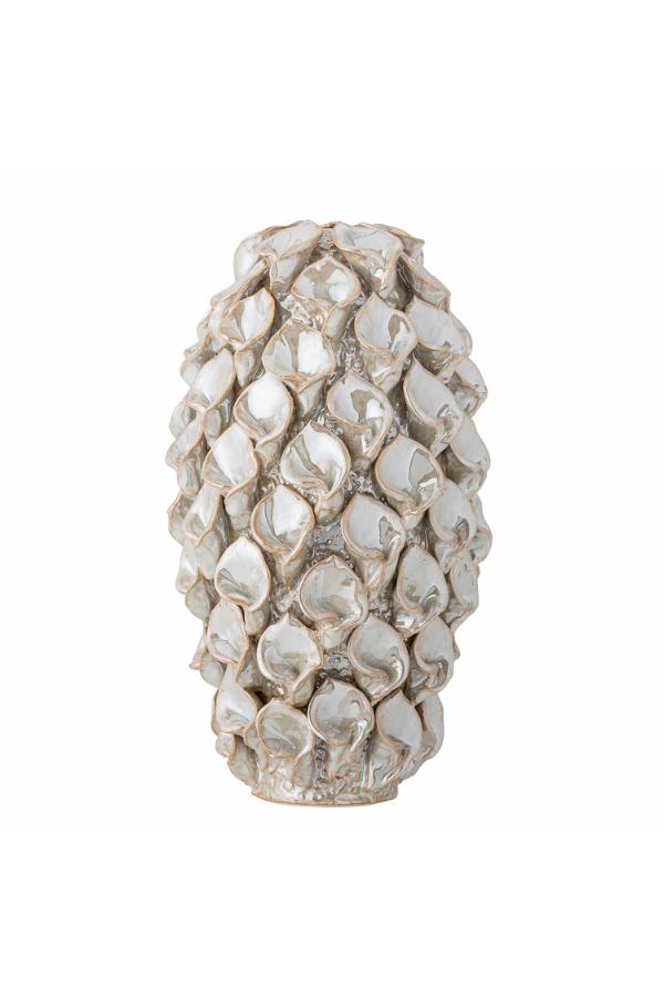 Bloomingville Glenda Deco, Vit, Stengods D21xH34 cm