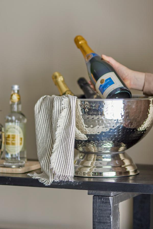 Bloomingville Kaluka Champagneskål, Silver, Rostfritt Stål D37xH24 cm