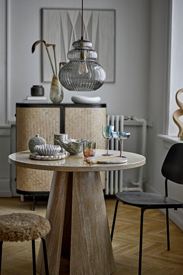Bloomingville Ames matbord, naturfärgad, FSC ® 100%, MDF D90xH75 cm