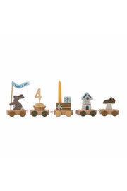 Bloomingville mini Alfi födelsedagsdekoration, multifärgad, FSC ® 100%, MDF L38,5xH8,5xB5 cm