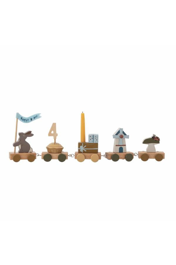 Bloomingville mini Alfi födelsedagsdekoration, multifärgad, FSC ® 100%, MDF L38,5xH8,5xB5 cm