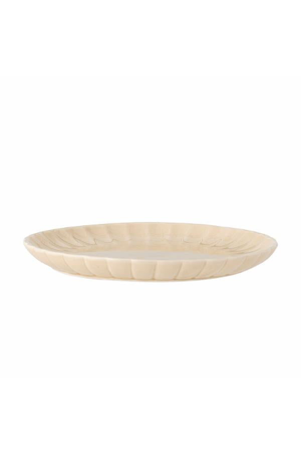 Bloomingville Latinsk tallrik, Natur, Stengods D27xH2 cm, 6-pack