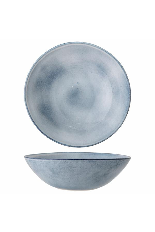 Bloomingville Sandrine Skål, Blå, Stengods D32xH10 cm, 2-pack