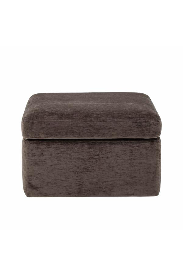 Bloomingville Lanna Puff, Brun, FSC® Mix , Polyester L70xH42xB70 cm