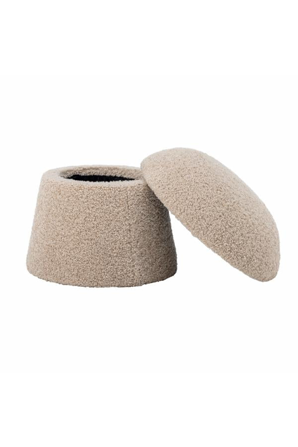 Bloomingville Bocca puff, natur, polyester D46xH38 cm