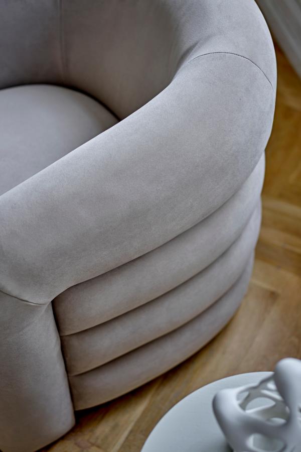 Bloomingville Joel Lounge Chair, Grå, Polyester L78xH76xB78 cm