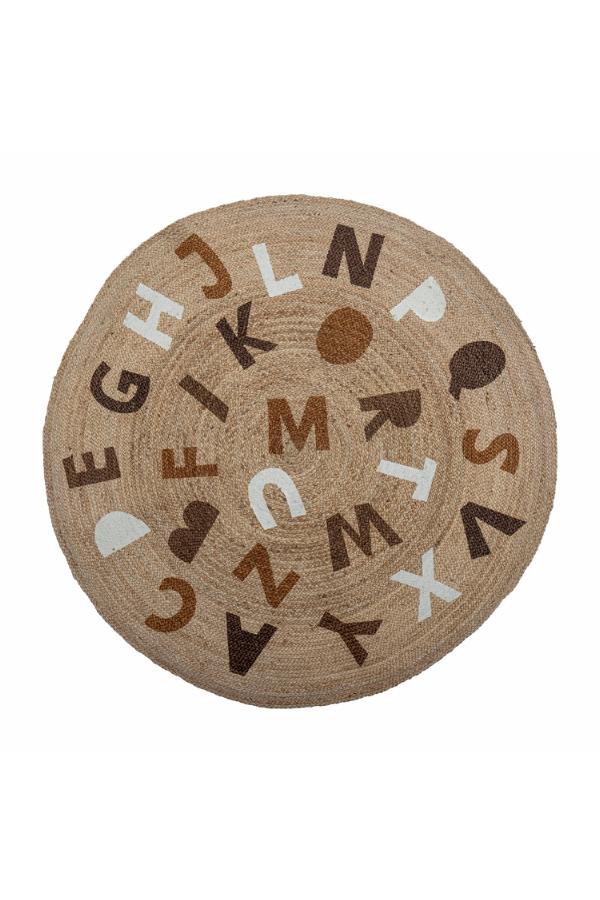 Bloomingville Mini Dinne Matta, Brun, Jute D130 cm