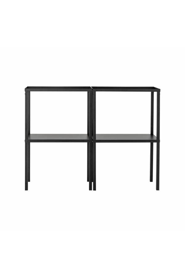 Bloomingville Loups Bokhylla, Svart, Metall L59xH90xB38 cm