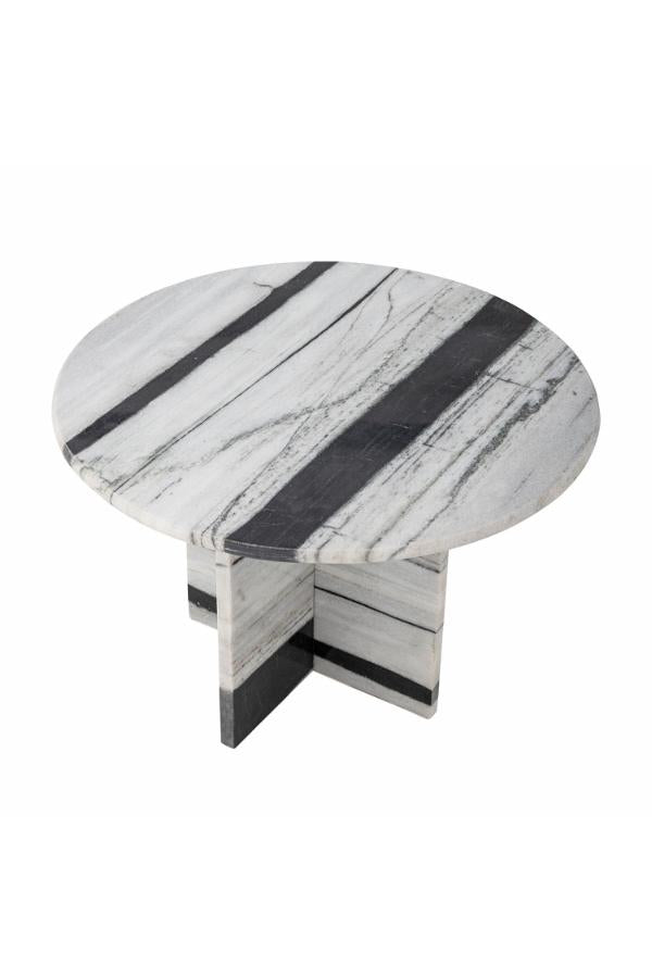 Bloomingville Rosito soffbord, vit, marmor D61xH41 cm