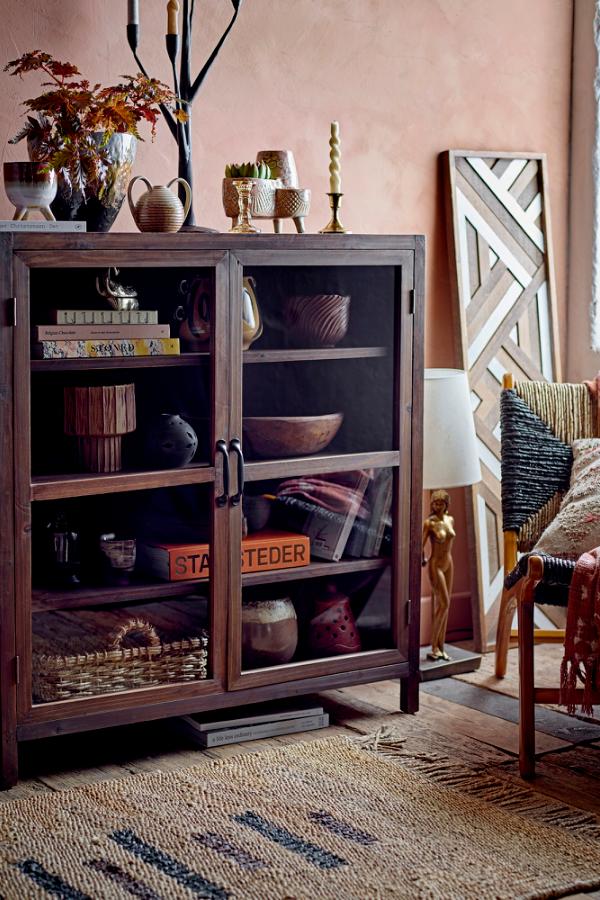 Bloomingville Grant Lounge stol, Svart, Teak L65,5xH69,5xW76,5 cm