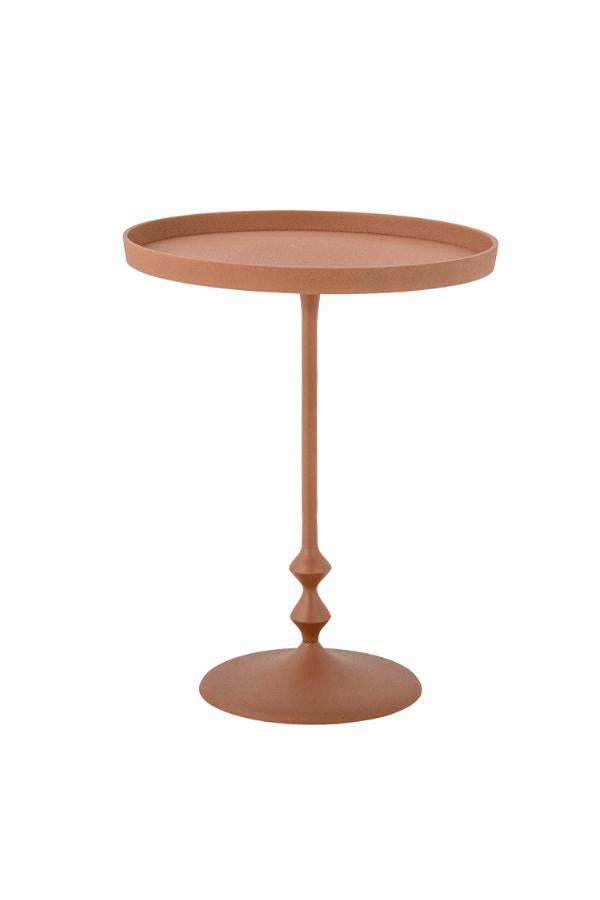 Bloomingville Anjou Sidobord, Orange, Aluminium D37xH45 cm