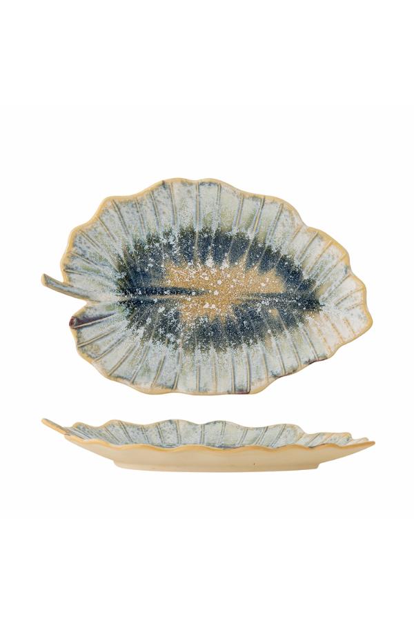 Creative Collection Dorreen Serveringsfat, Blå, Stengods L31xH4xB19,5 cm, 6-pack