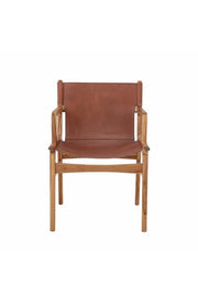 Bloomingville Ollie Lounge Chair, Brun, Läder L55xH84xB60 cm