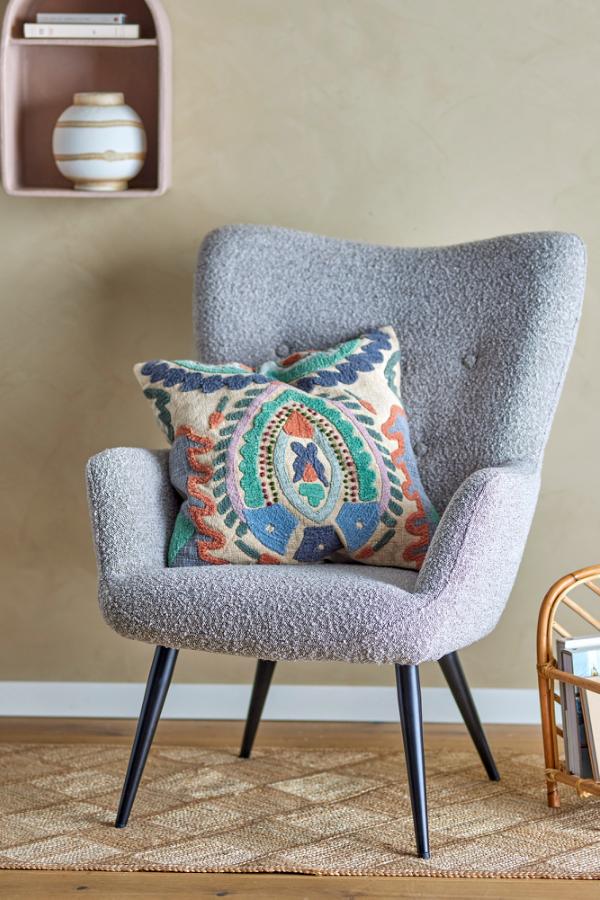 Bloomingville Perry Loungefåtölj, Natur, Polyester L71xH100xB71 cm