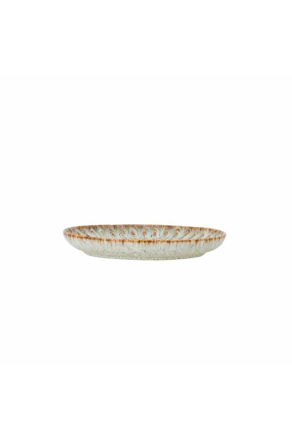 Creative Collection Fleurfat, Natur, Stengods D17xH2,5 cm, 6-pack