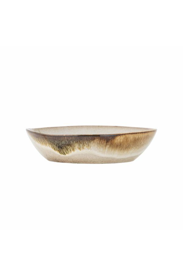 Bloomingville Jules Tallrik Djup, Grön, Stengods D22xH5 cm, 4-pack