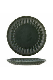Bloomingville Latina Tallrik, Grön, Stengods D27xH2 cm, 6-pack