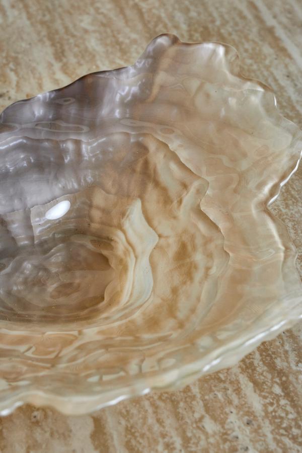 Bloomingville Aiku Skål, Natur, Glas L38xH7xB29 cm