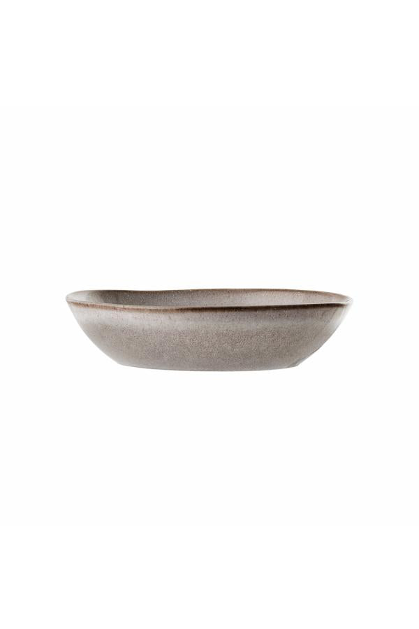Bloomingville Sandrine Tallrik Djup, Natur, Stengods D22xH5 cm, 6-pack