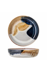 Bloomingville Jules Skål, Blå, Stengods D25xH6,5 cm, 2-pack