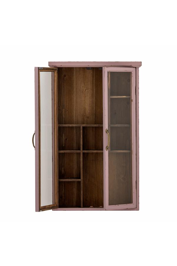 Creative Kollection Hazem-skåp, rosa, granträ L50xH80xB14 cm