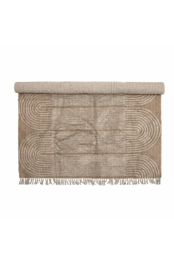 Bloomingville Zeynep Matta, Brun, Bomull L215xB150 cm