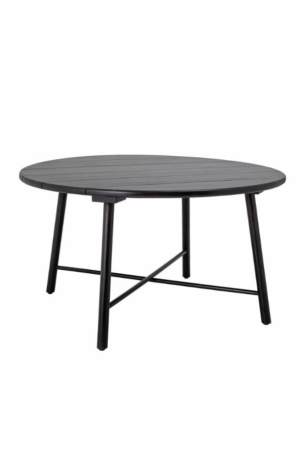 Bloomingville Lope matbord, svart, akacia D140xH75 cm