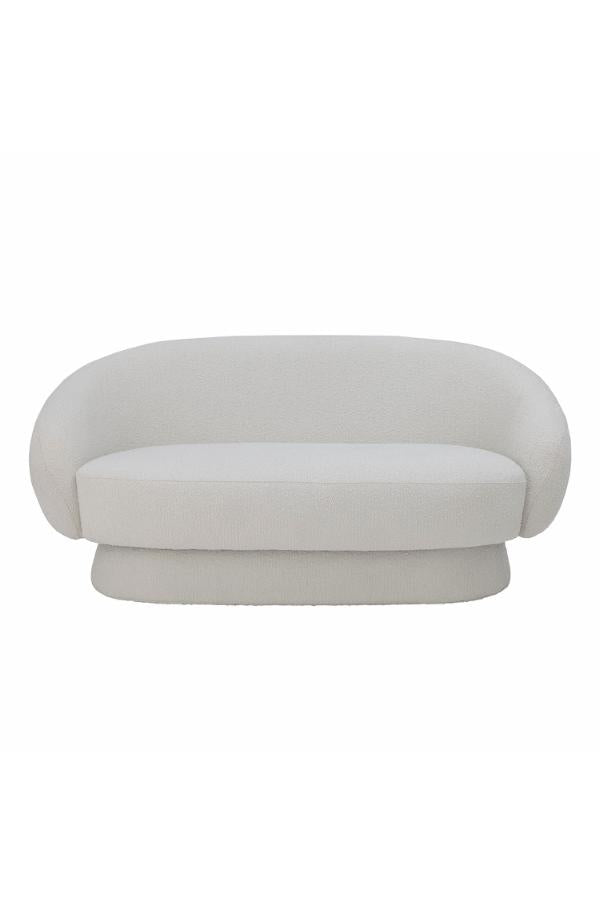 Bloomingville, Ted Soffa, Vit, Polyester L160xH74xB84 cm