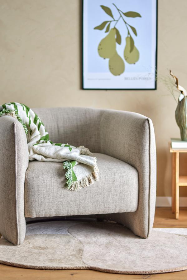 Bloomingville Bacio Loungefåtölj, Natur, Återvunnen Polyester L92xH74xB87 cm