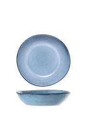 Bloomingville Sandrine Tallrik Djup, Blå, Stengods D22xH5 cm, 6-pack