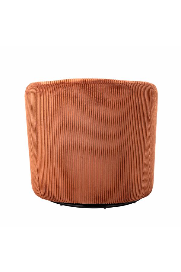 Bloomingville Pradi Lounge Chair, Orange, Polyester L76xH73xB77 cm