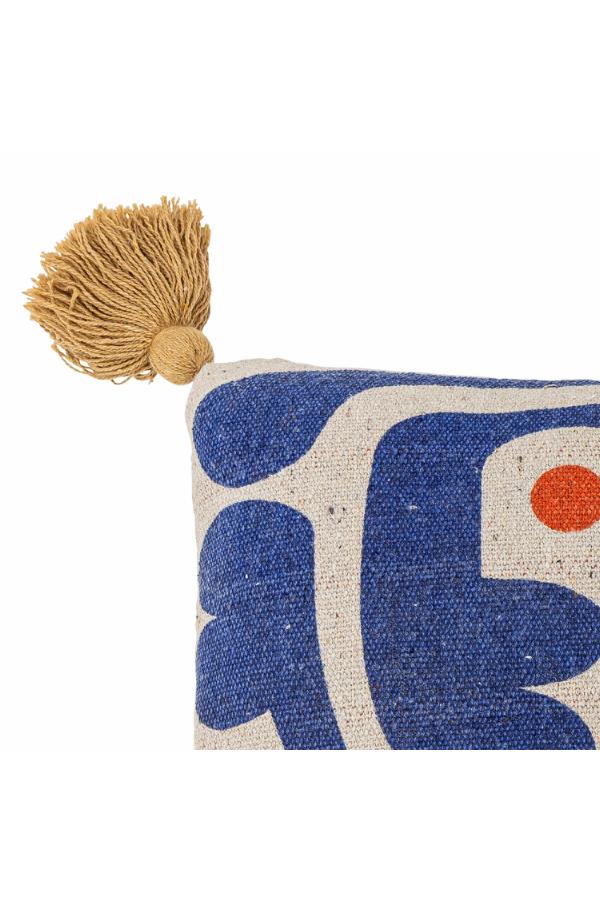 Bloomingville Eviaya Kudde, Multifärgad, Återvunnen Bomull L45xB45 cm