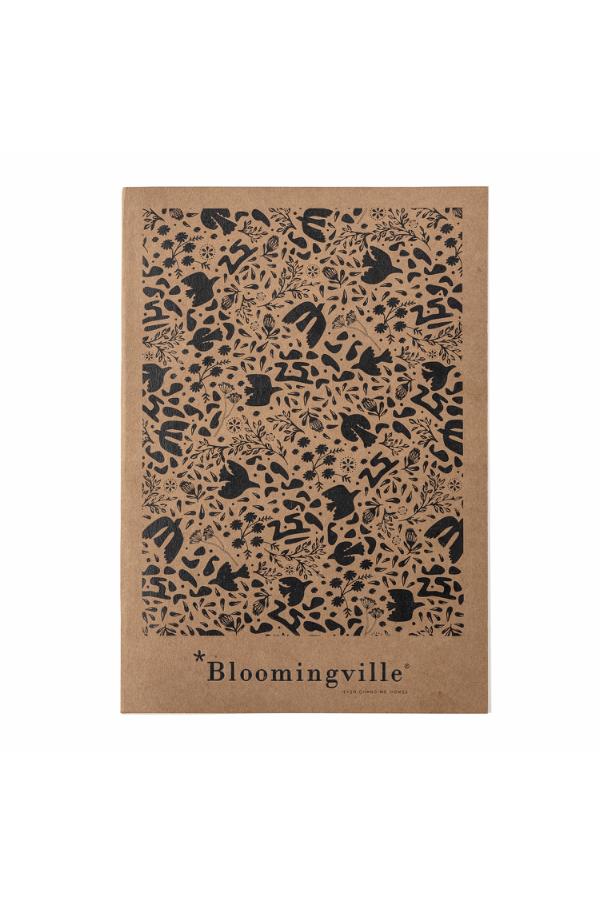 Bloomingville Jubileumsanteckningsbok, brun, FSC ® Mix, papper L14,5xH21xB1,25 cm