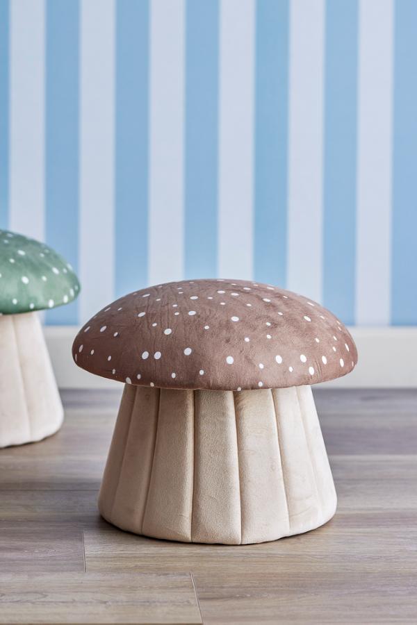 Bloomingville Mini Lue-puff, Multi, FSC ® 100%, MDF D37xH30 cm, 2-pack