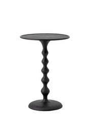 Bloomingville Anka sidobord, svart, aluminium D38xH56 cm