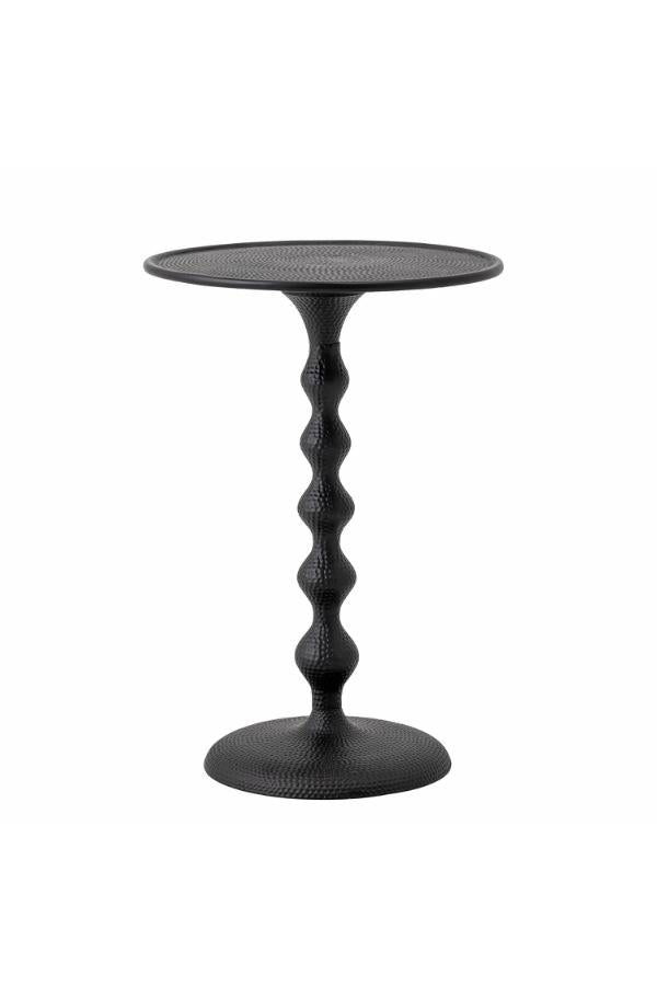 Bloomingville Anka sidobord, svart, aluminium D38xH56 cm