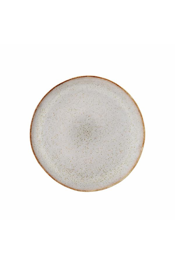 Bloomingville Sandrine Tallrik, Natur, Stengods D22xH2 cm, 6-pack