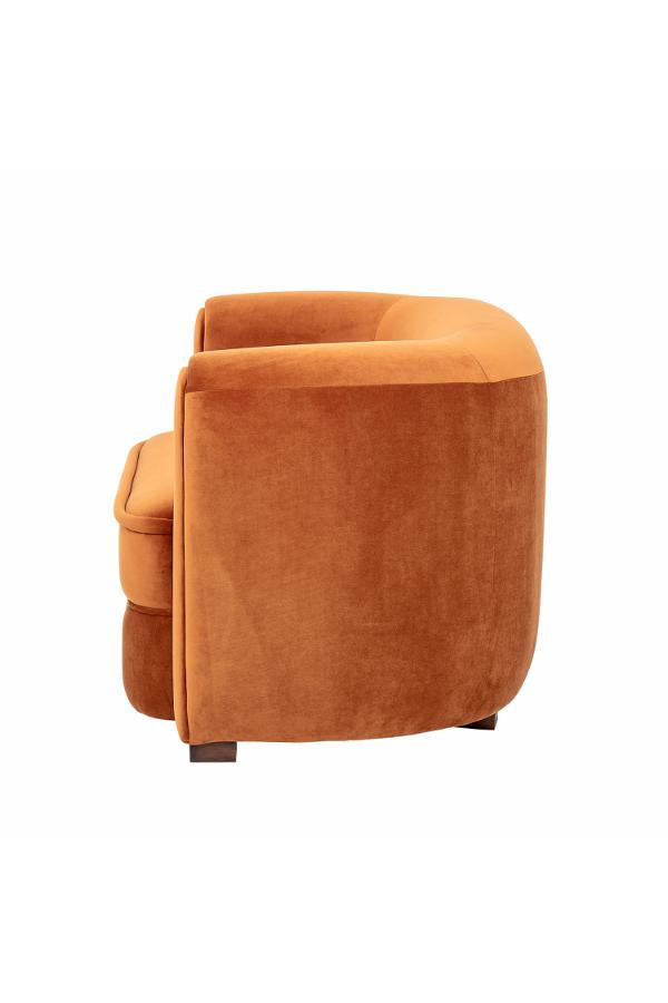 Creative Collection Malala Soffa, Orange, Polyester L152xH73xB79 cm