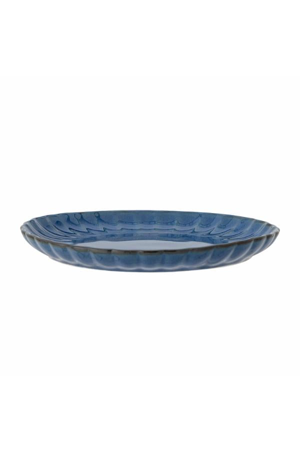 Bloomingville Latina Tallrik, Blå, Stengods D20xH2 cm, 6-pack