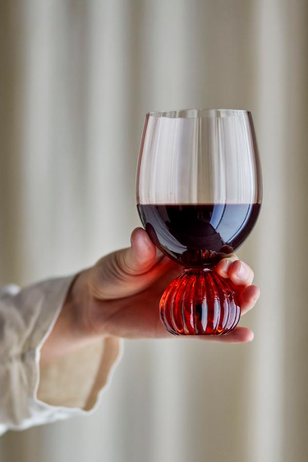 Bloomingville Taurin Vinglas, Rosé, Glas D9xH15,5 cm, 6-pack
